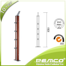 Railing Fitting measuring stand mounted wooden exterior stair railing